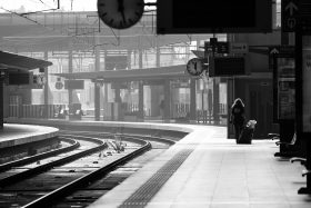 Train platform Antwerp train station